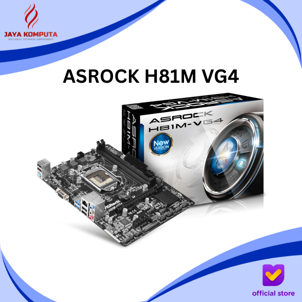 Motherboard Asrock H81M-VG4 (LGA 1150, DDR3, SATA)