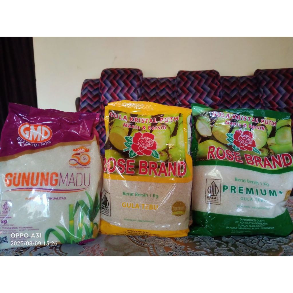 

(EXTRA) GULA KEMASAN 1KG Jatim