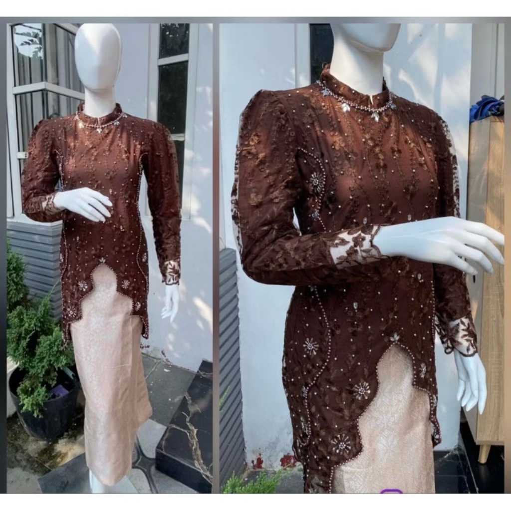 FREE HIJAB STELAN KEBAYA LARASATI TERBARU//KEBAYA SONGKET MODERN//KEBAYA LAMARAN//KEBAYA WISUDA MODE