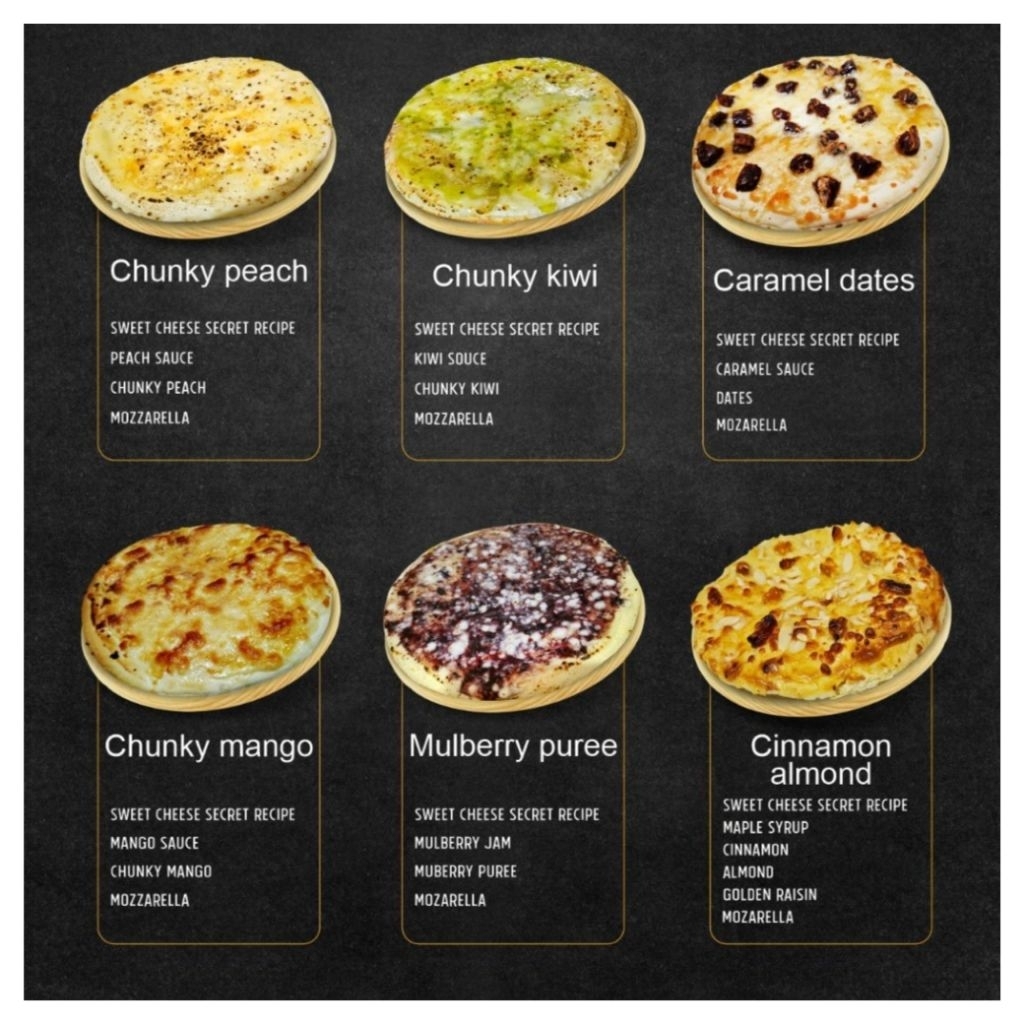 

Pizza Gaza Savoury & Sweet Series FROZEN || Size MEDIUM (Diameter 20cm)