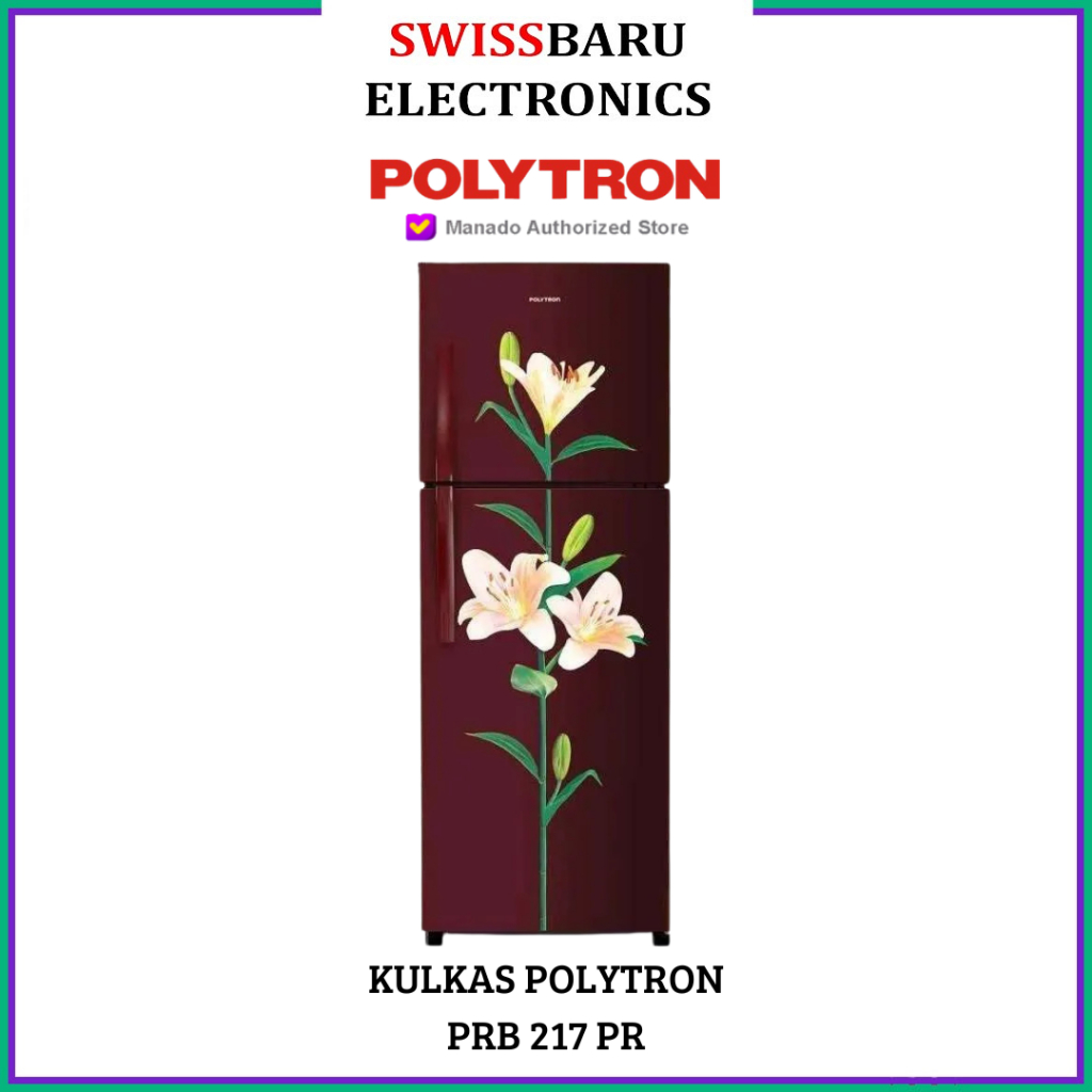 MANADO - KULKAS 2 PINTU POLYTRON PRB-217 PR