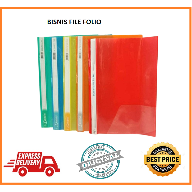 MAP PLASTIK/BISNIS FILE/BUSINESS FILE PER LUSIN (12 PCS)