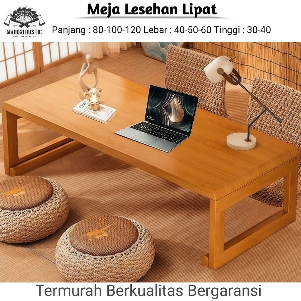 Meja lesehan lipat meja kayu meja minimalis meja makan