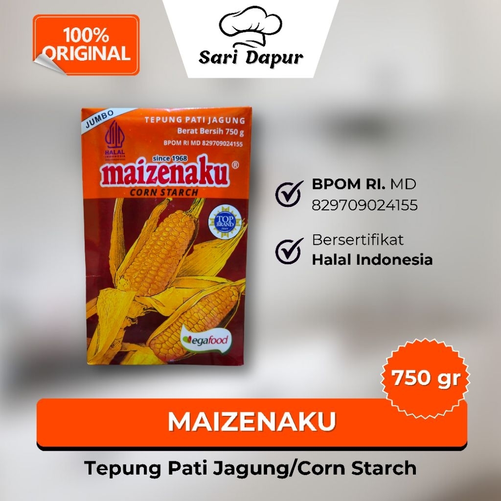 

MAIZENAKU Tepung Pati Jagung/Corn Starch 750gr