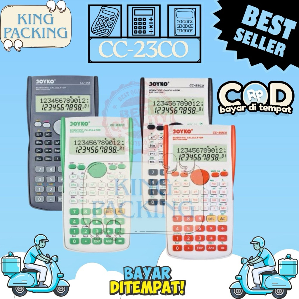 

Joyko CC-23CO Scientific Calculator 240 Functions KalkulatorCOD