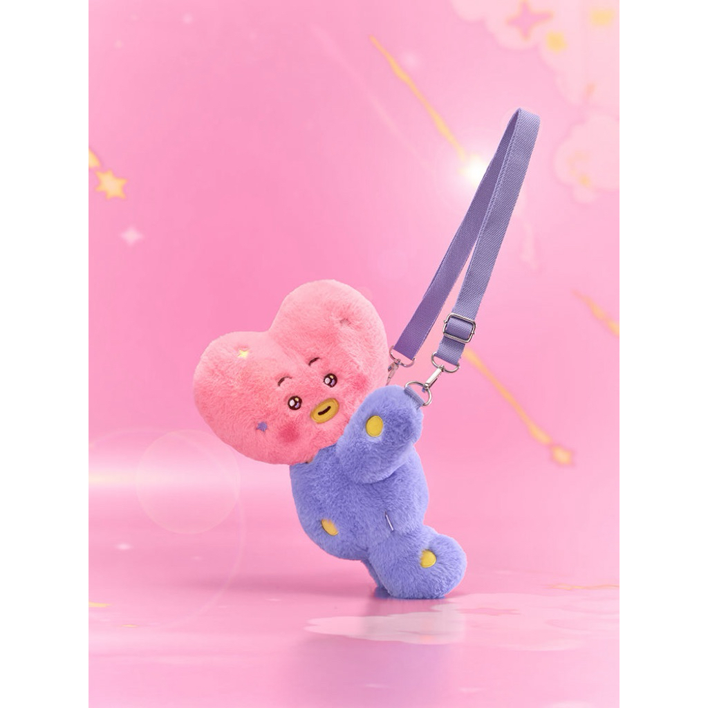 [READY STOCK] OFFICIAL BT21 BABY PLUSH CROSS BAG TATA TAS BT21