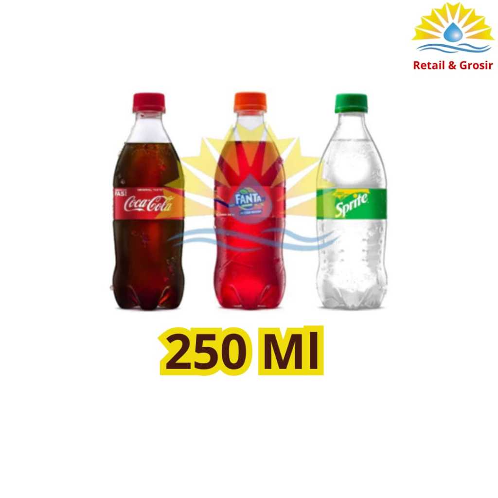 

Coca Cola / Fanta / Sprite Botol 250 ml Pack (isi 12 Botol)