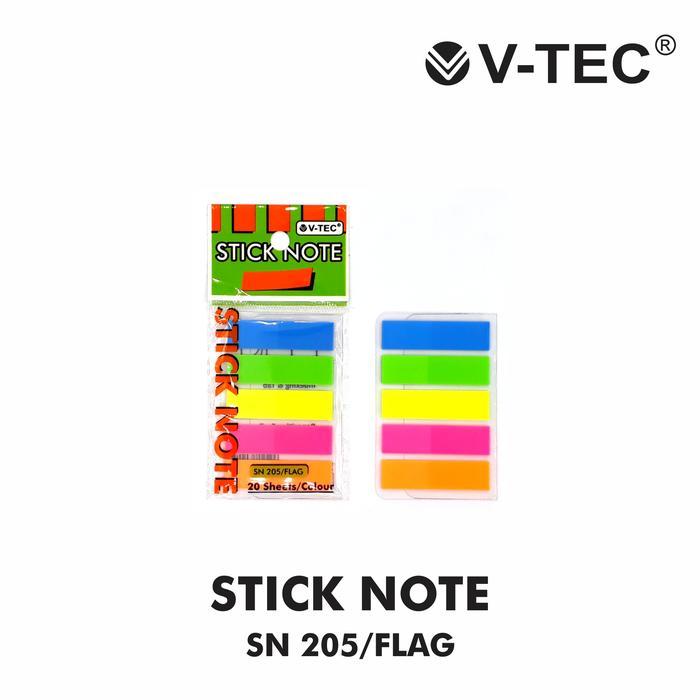 

V-TEC Sticky Notes SN-205 Pembatas Buku Flag Arrow Pattern Sign Here Vtec