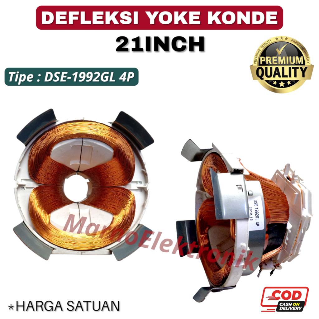 DEFLEKSI YOKE KONDE 21 INCH DSE-1992GL 4P CORD DEFLEKSI YOKE YUKE YUK KONDE TV TABUNG 21 IN ASLI ORI
