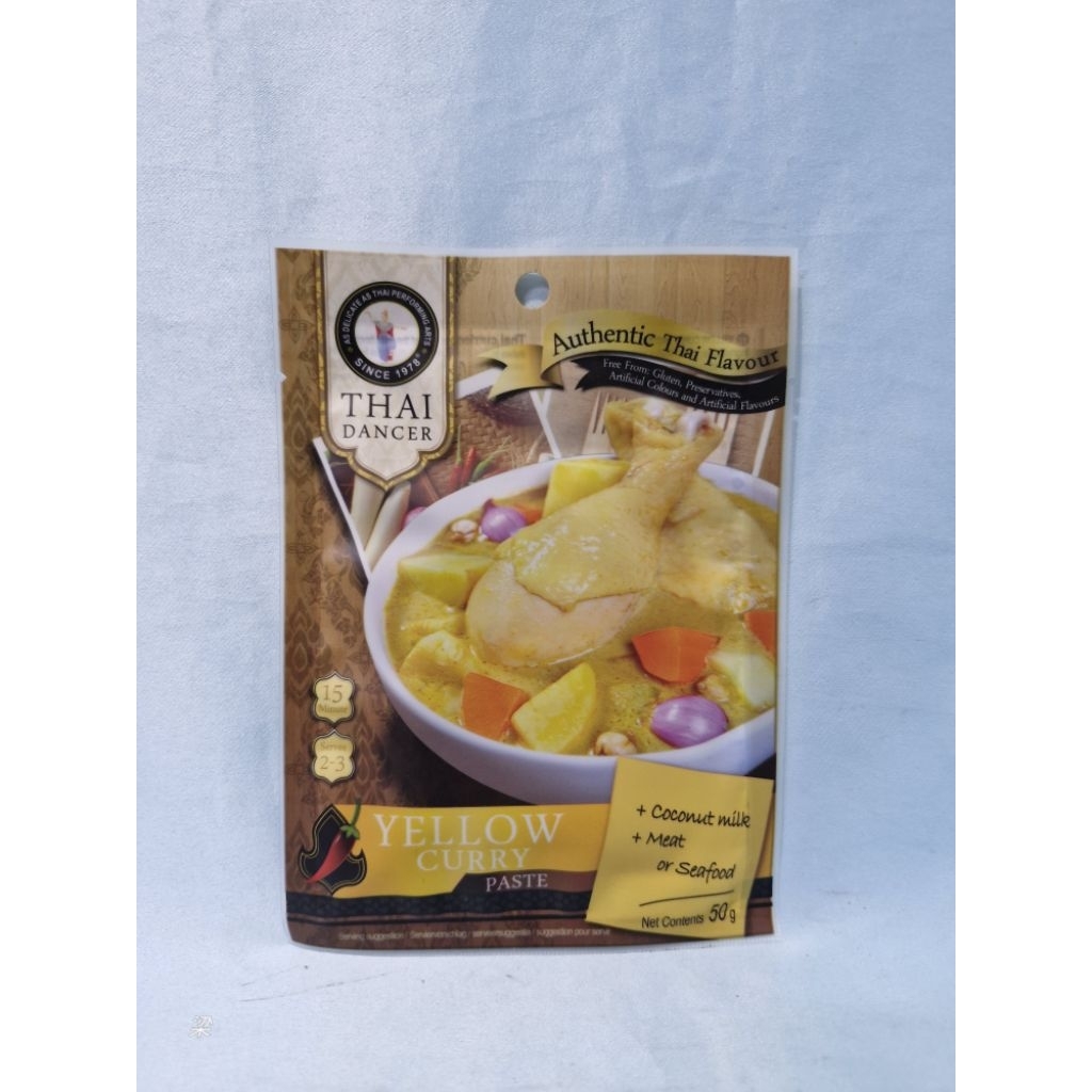 

Thai Dancer Yellow Curry Paste 50g Bumbu Kari