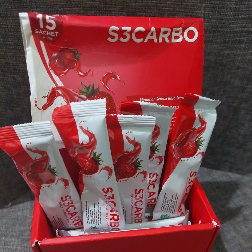 

S3CARBO MINUMAN SERBUK RASA STRAWBERRY ECER PER SACHET