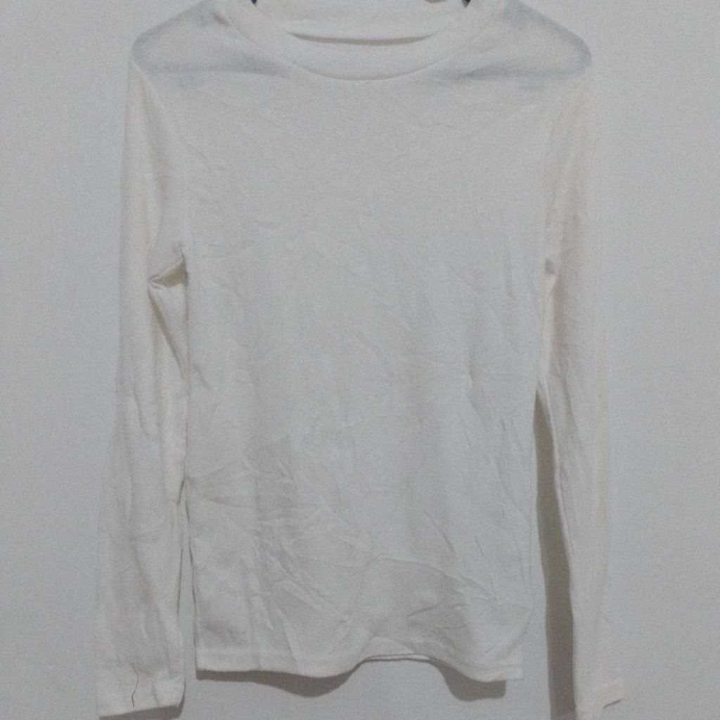 KAOS PUTIH ANAK LENGAN PANJANG