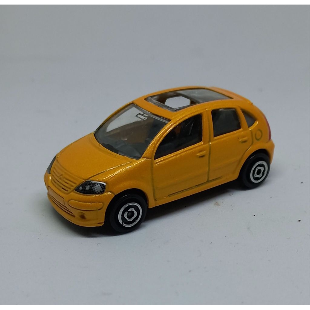 majorette citroen c3 yellow loose diecast 1/58 (t)