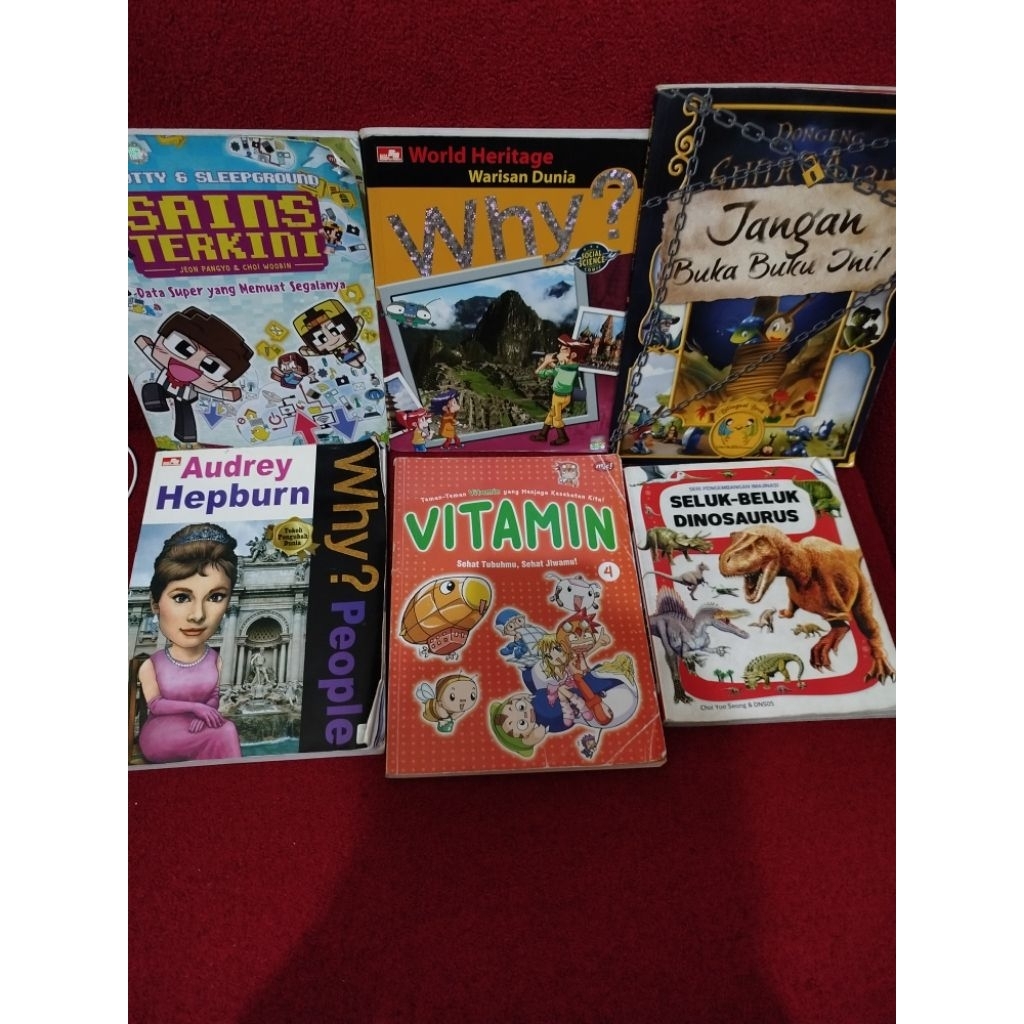 preloved ORI buku anak sains terkini why komik sains vitamin dinosaurus