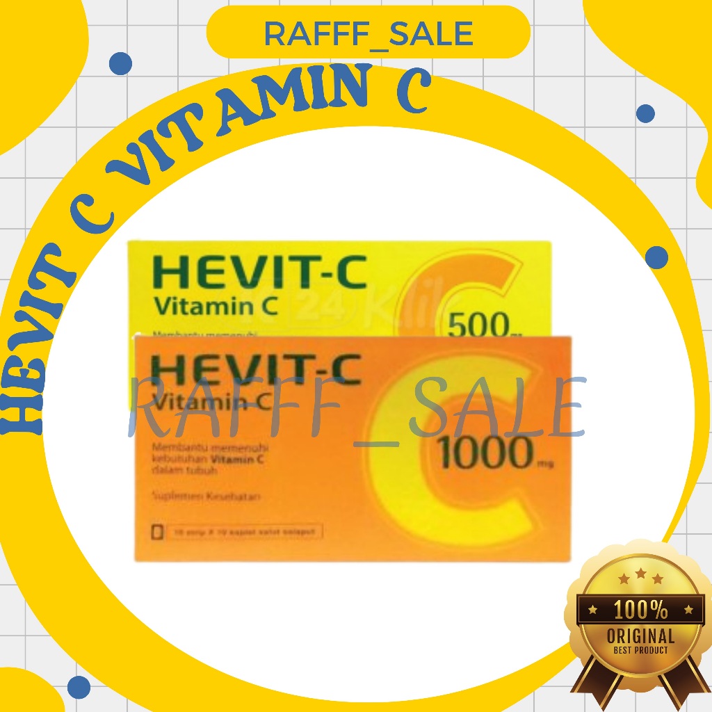 Hevit C Vitamin C 10 Tablet - Vitamin C Hevit C | 500 Mg | 1000 Mg