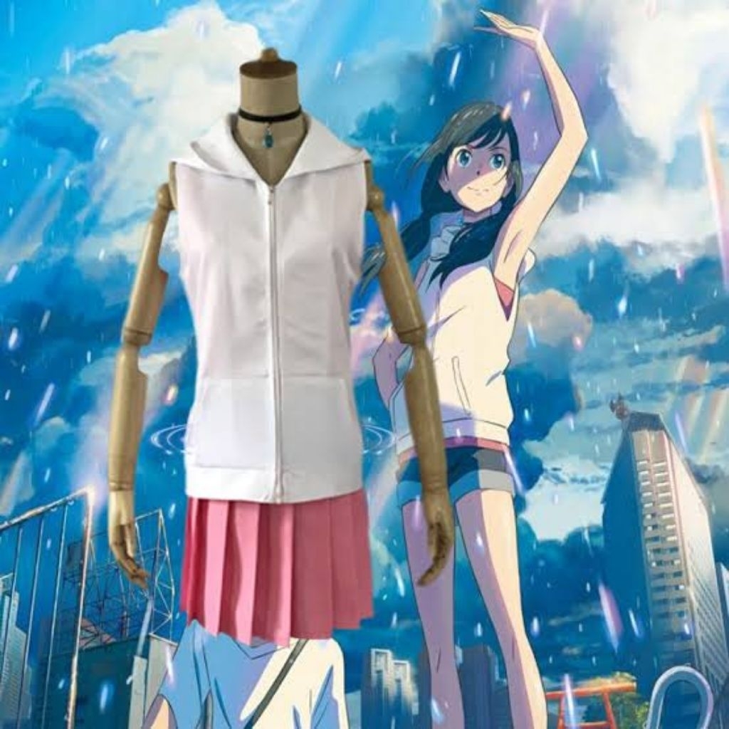 KOSTUM COSPLAY HINA AMANO WEATHERING WITH YOU