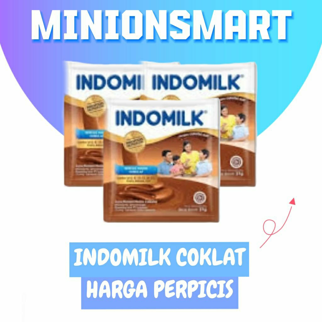 

susu indomilk, coklat,original, minionsmart
