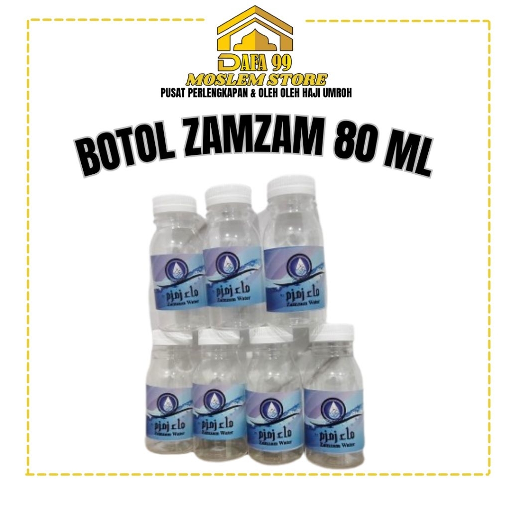 

Botol Kosong Air Zamzam 80 Ml (Isi 10) | Botol Zamzam Oleh Oleh Umroh Haji | Botol Kosong | Zamzam Water | Botol Zamzam