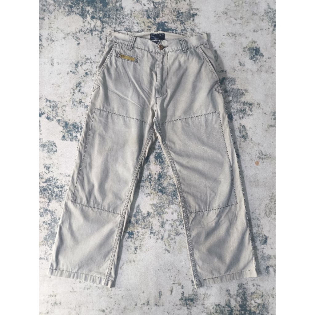 STUSSY DOUBLE KNEE CHECKERED WORK PANTS