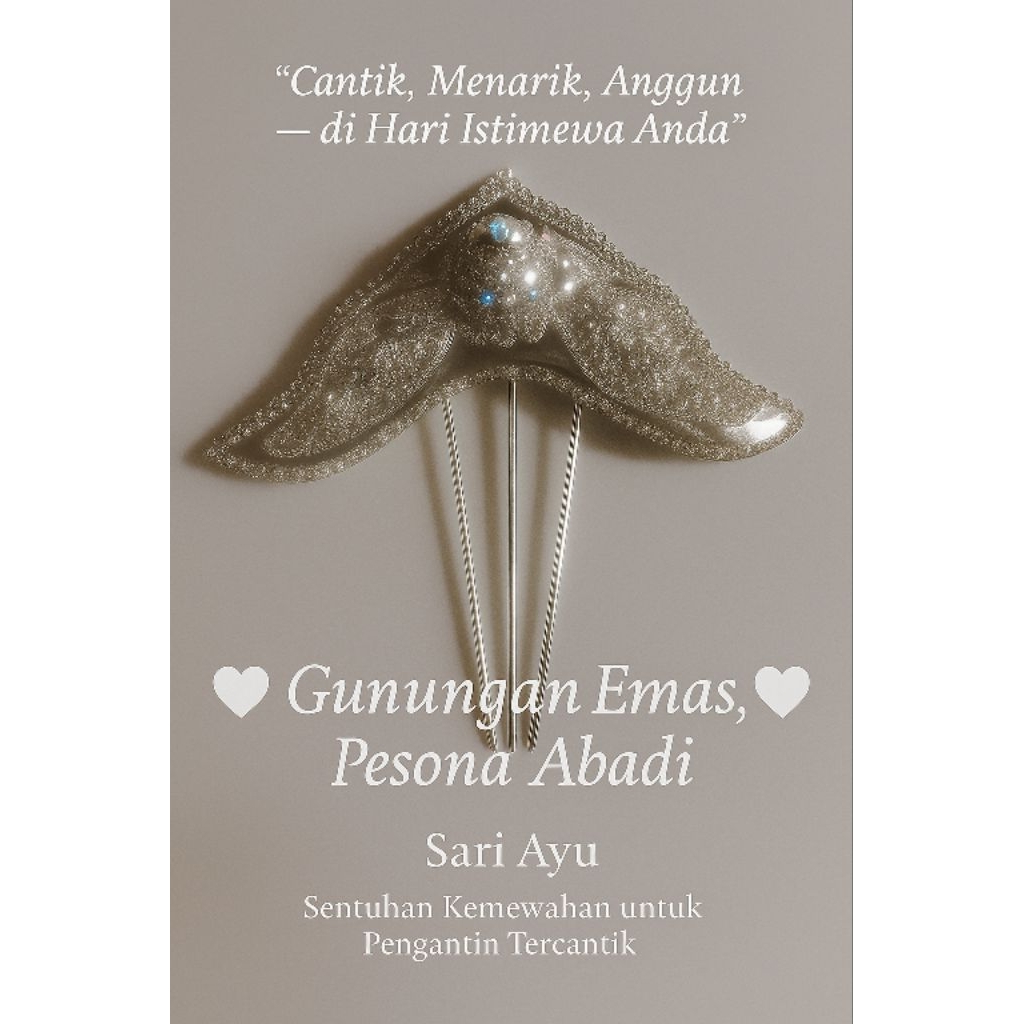 tusuk sari ayu / gunungan pengantin warna silver(putih)