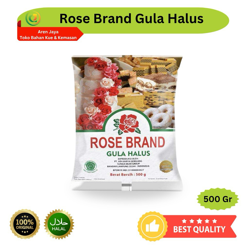 

Rose Brand Gula Halus Tepung Gula 500 Gram Original