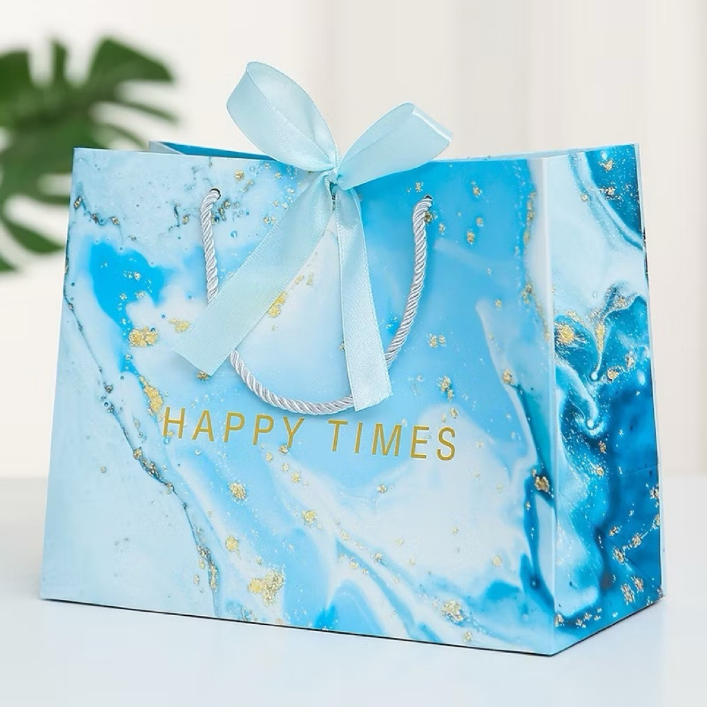 

Paperbag Happy Times Pita Sweet Times Tas Kado Lucu Biru Tua