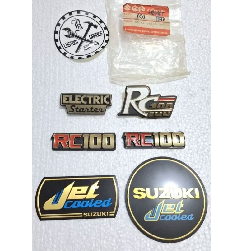 EMBLEM SUZUKI RC100 -  RC 100 SPIRIT - RC100 DELUXE  ORIGINAL