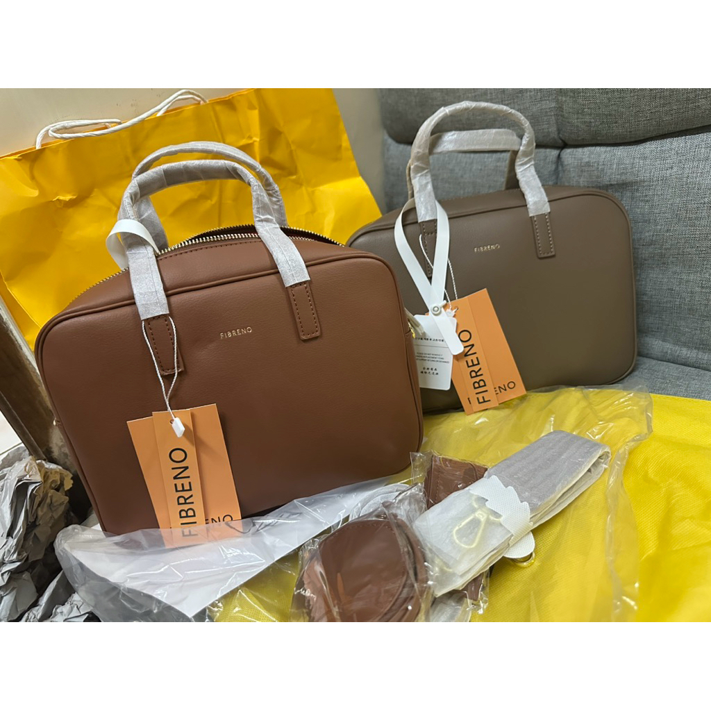 FIBRENO Half Baguette Bag free keychain dan long strap– Tas Premium Elegan & Stylish