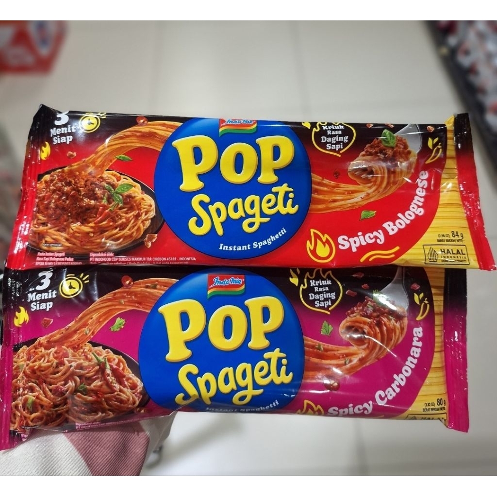 

Indomie POP Spageti Instant 84g