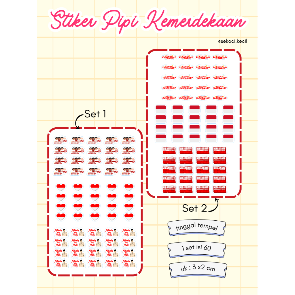 

Stiker Pipi Kemerdekaan Merah Putih