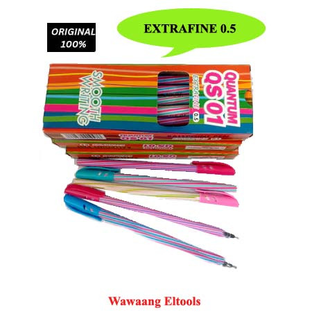 

[ 1 PAK ] Pulpen Bolpen Pen Quantum QS 01 murah Isi 12 pcs