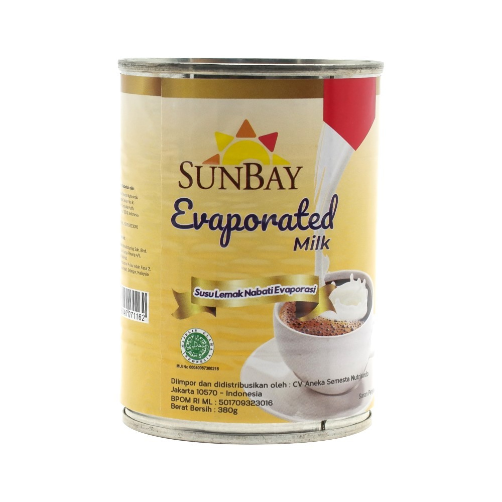 

SUNBAY Evaporated Milk 380gr -Sun bay Susu Evaporasi 380gr