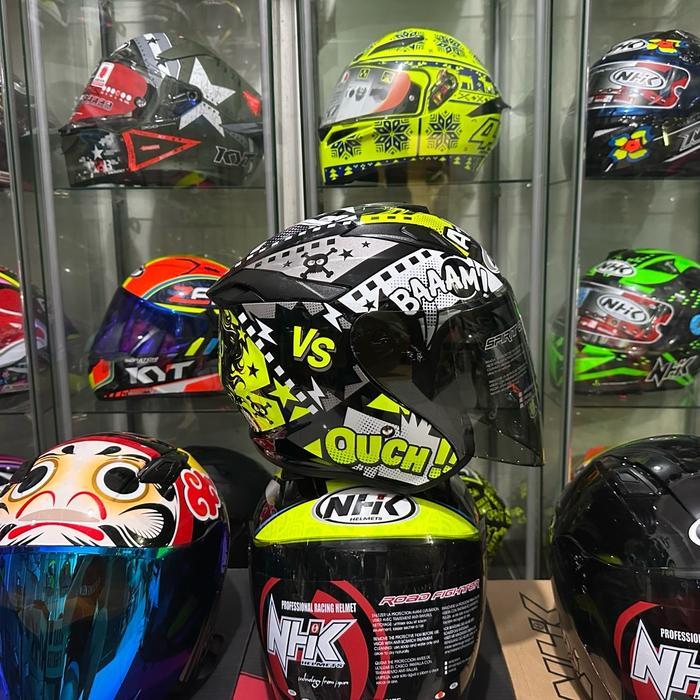 HELM GM KING FIGHTER MOTIF JOKER HELM HALF FACE