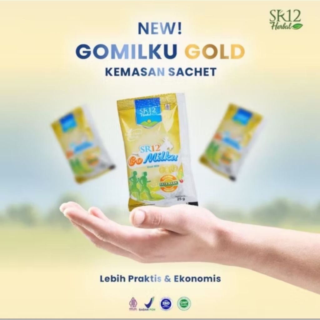 

[TERLARIS] Gomilku Gold 1 Sachet / Susu Kambing Etawa Bubuk SR12 Bisa COD ✓