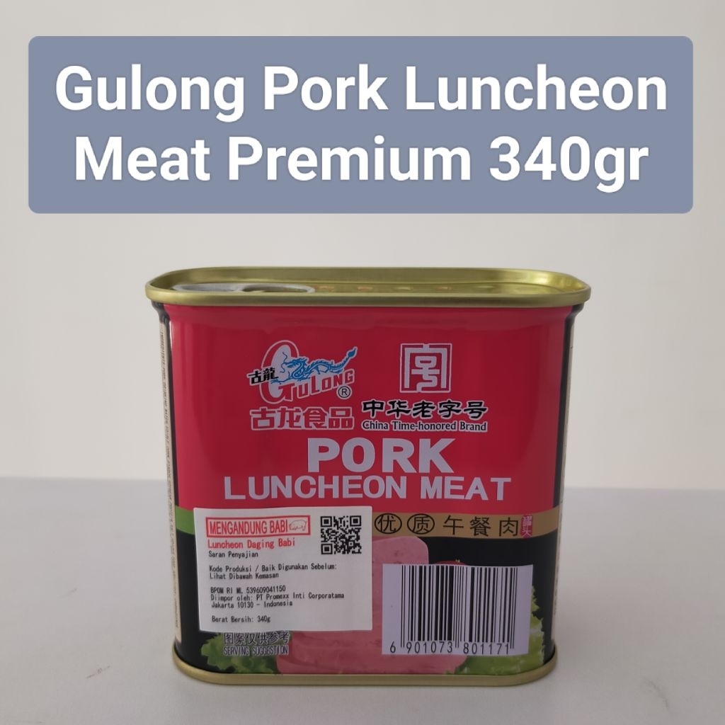 

Gulong Pork Luncheon Meat Premium 340gr Exp Febuari 2028