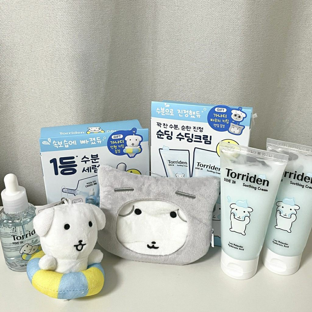 Torriden dive-in low hyaluronic acid serum moisturizer cream trial kit set