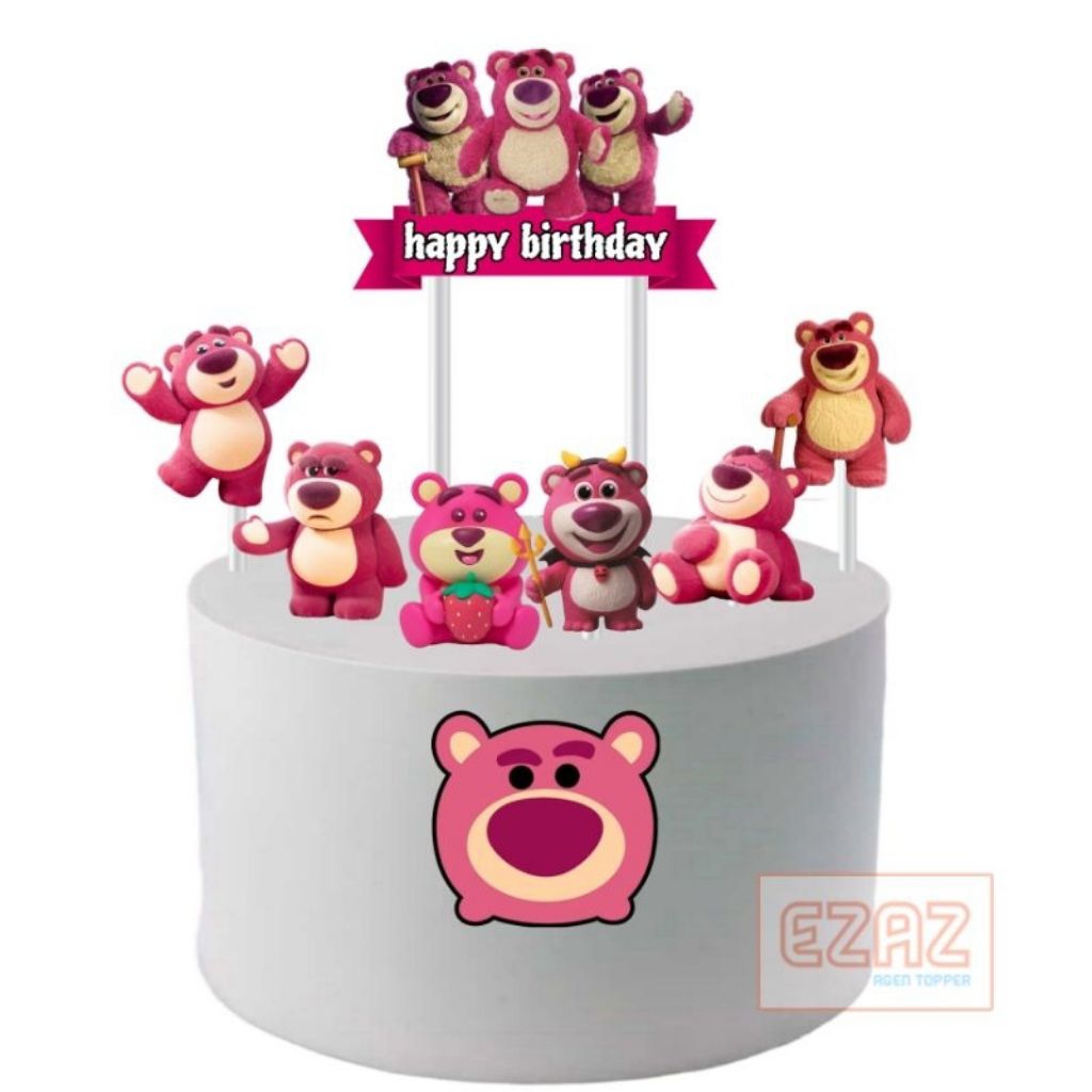 lotso,toper lotso,toper cake, happy birthday karakter lotso, toper tema lotso