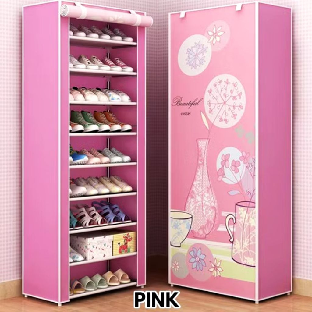 Lemari Rak Sepatu 9 Susun Anti Debu Anti Air - 30x60x155cm