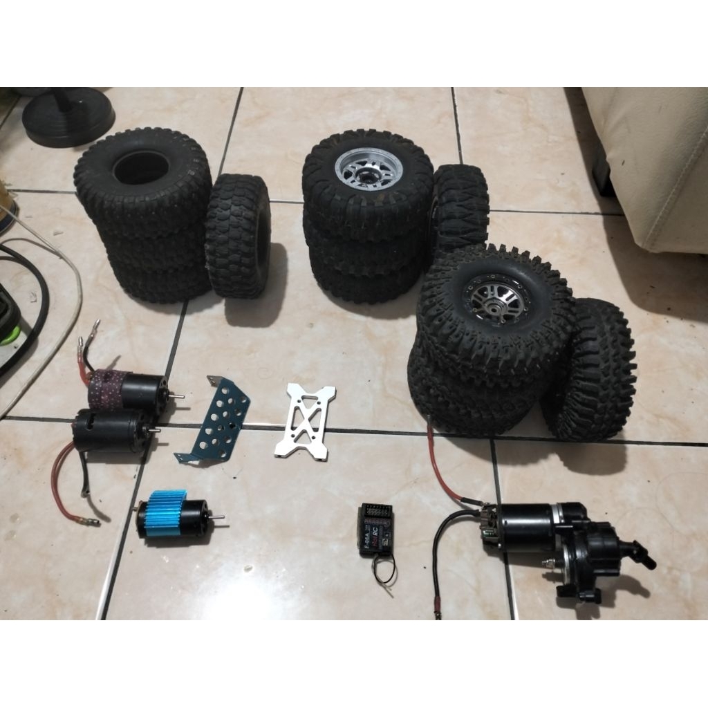 part RC adventure ban motor dinamo Brass 1/10 dan 1/12