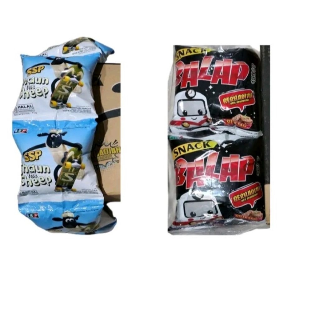 

SNACK BERHADIAH UANG ISI 10 PCS SNACK SHOUN THE SHEEP SNACK BALAP