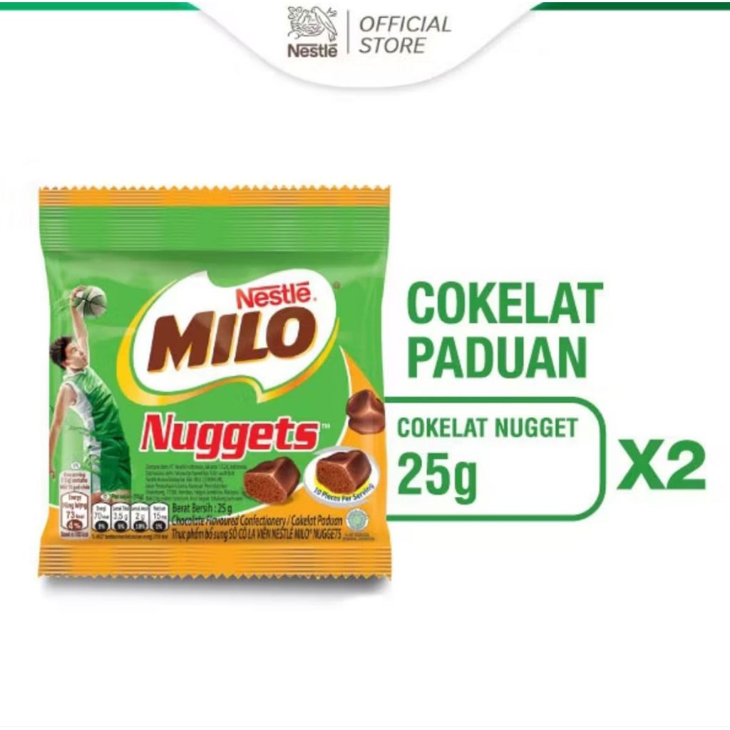 

MILO COKELAT NUGGETS 2X 25gr