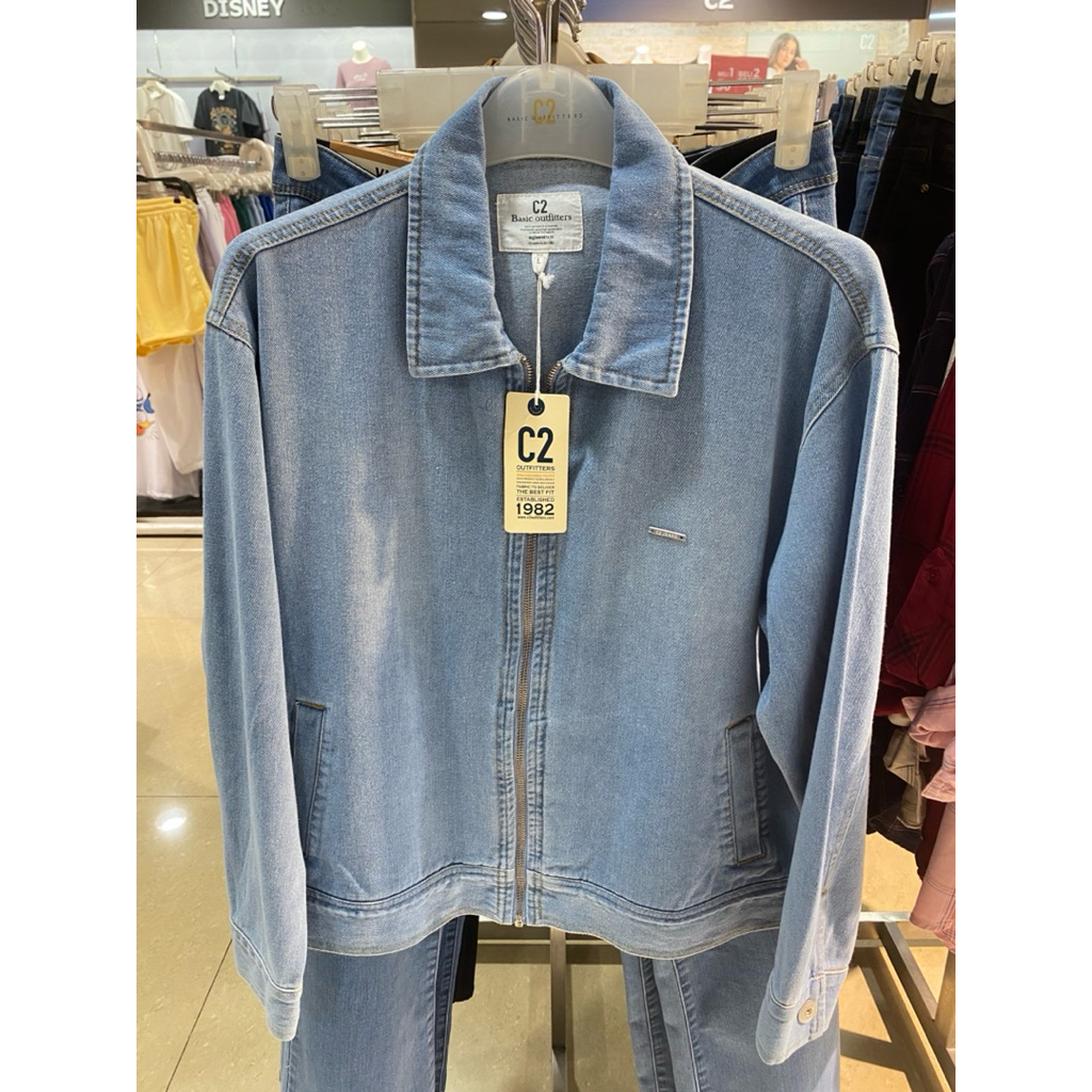 C2 FRAINE JAKET DENIM WANITA BAHAN TEBAL BY MATAHARI (S-XL)