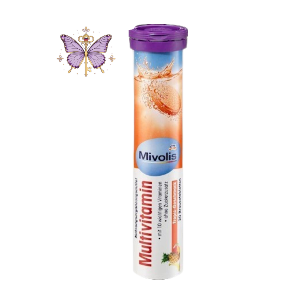 [Ready Stock] Mivolis Multivitamin Tablet Effervescent | Mivolis Multivitamin Original Jerman - 20 T