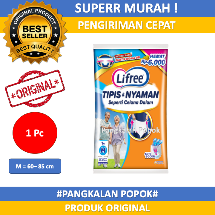 Lifree Pants Popok Celana Dewasa - Popok Dewasa Celana M L XL XXL