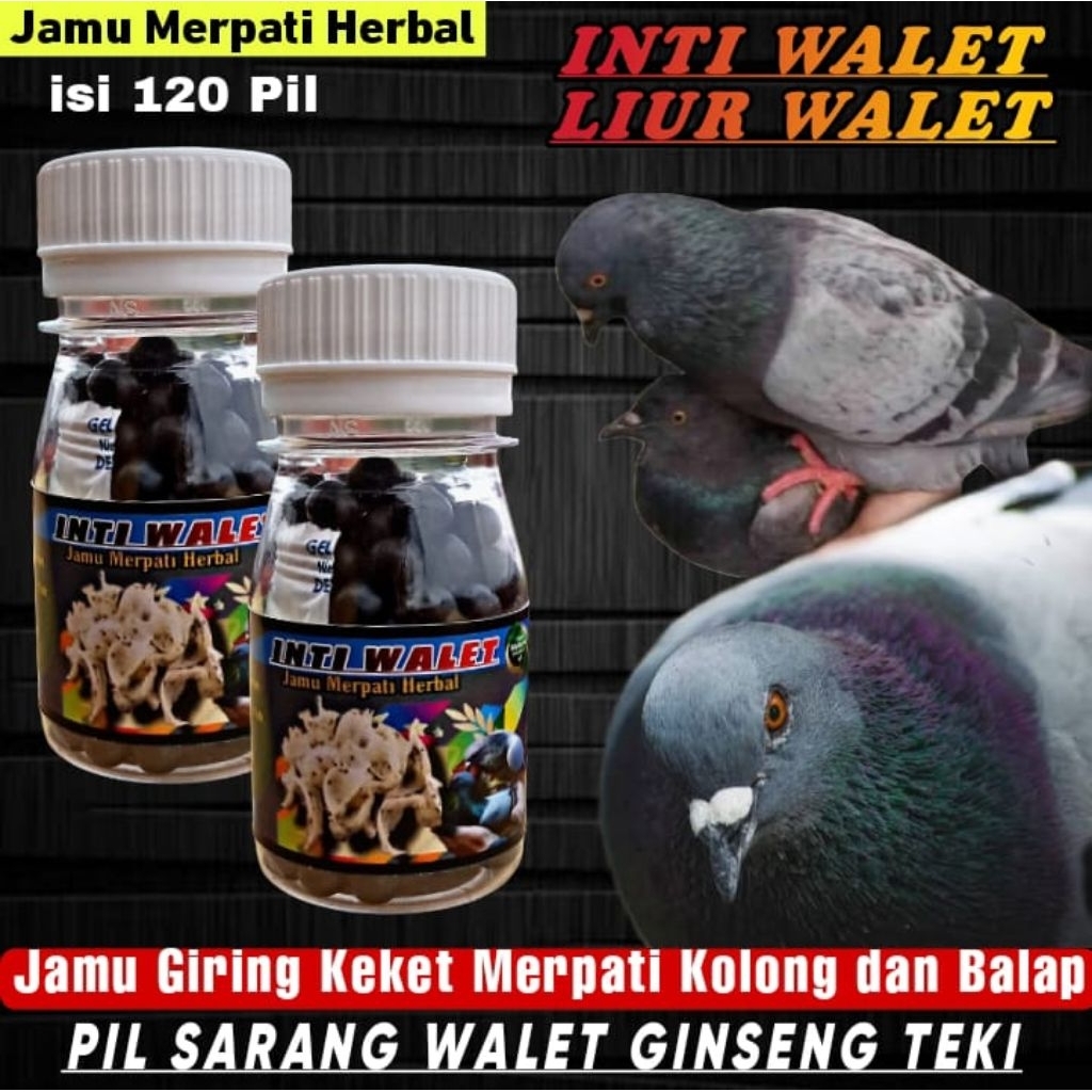 PROMO JAMU MERPATI ISI 120 BUTIR INTI LIUR WALET PIL merpati cepat giring Keket keras dalam 1 hari_j