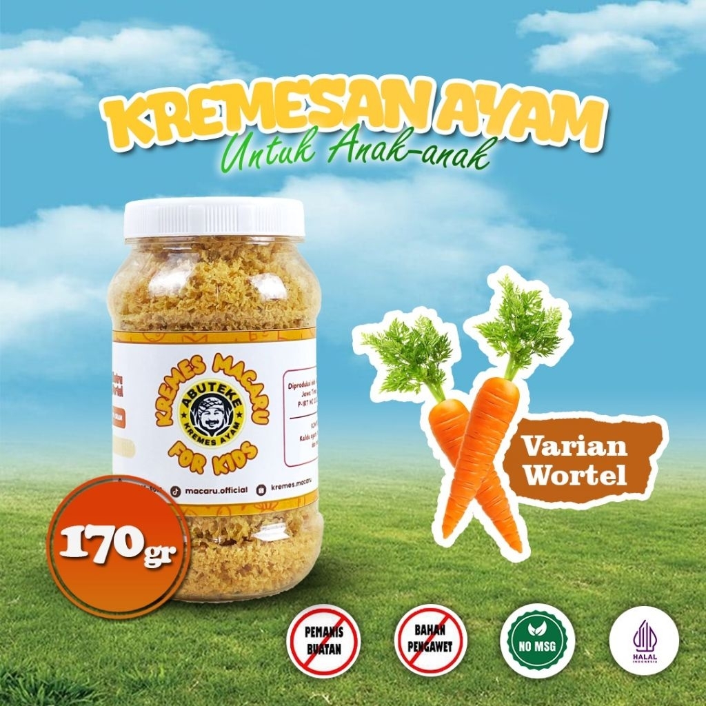

Kremes Ayam Esktra Wortel Cocok Untuk Lauk Makan Anak Kemasan 170gr Kriuk Renyah Gurih