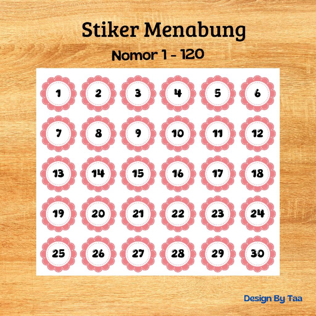

Stiker Menabung Nomor 1-120