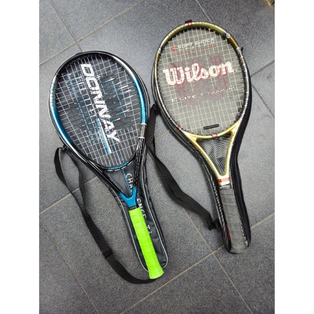 Bundle Raket Tenis Wilson & Titanium - Bekas Original