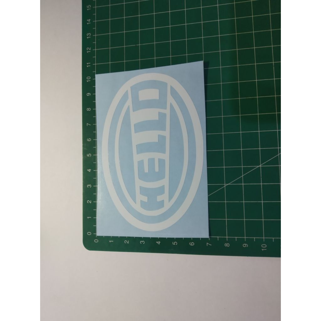

stiker cutting hello