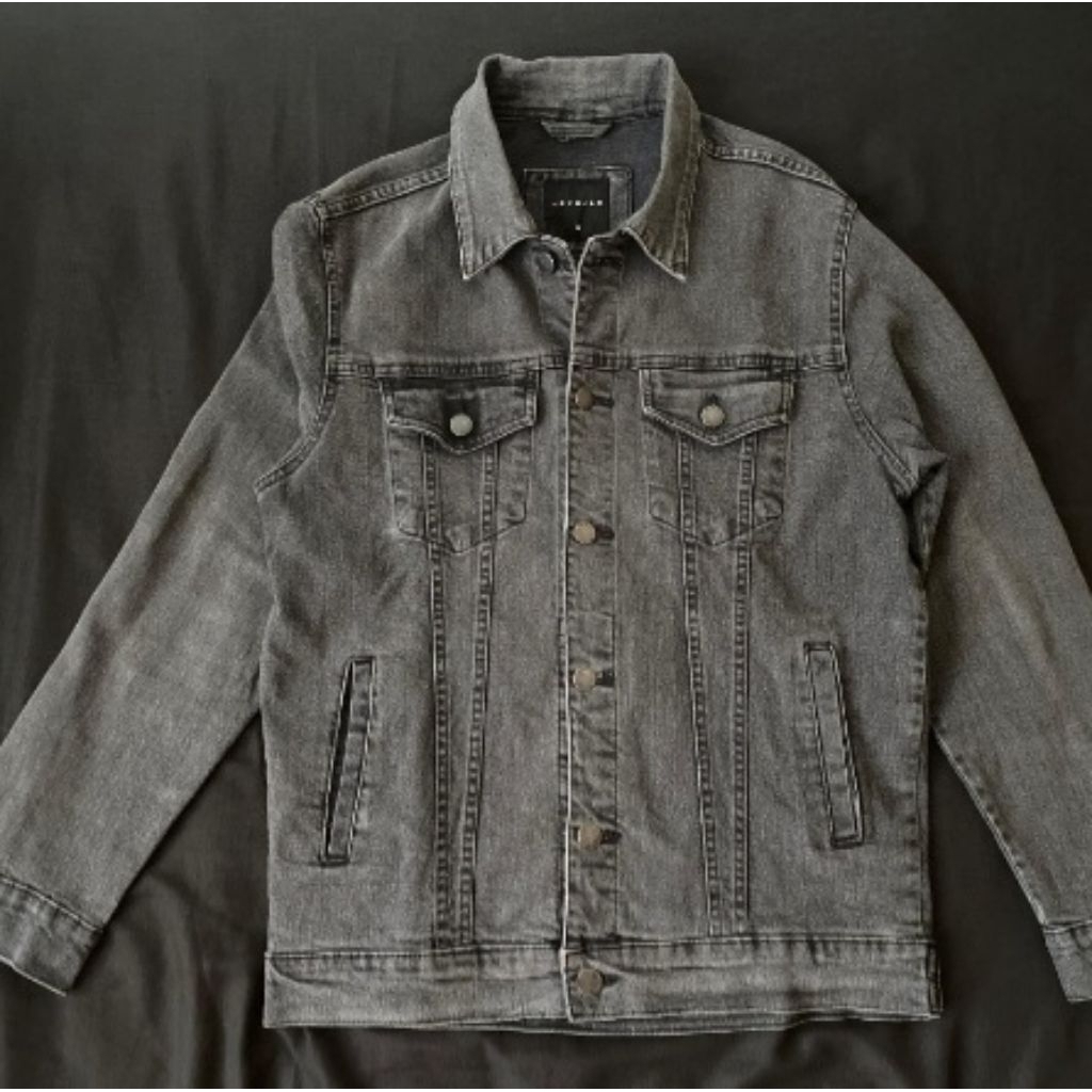 trucker jacket heymale size m